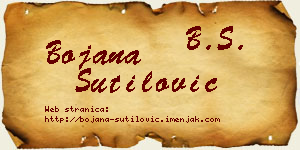Bojana Šutilović vizit kartica